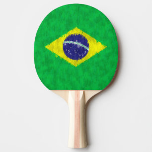 Brazil Oil Painting Drawing Tischtennis Schläger