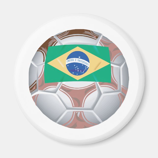 Brazil Soccer Magnet (Vorne)