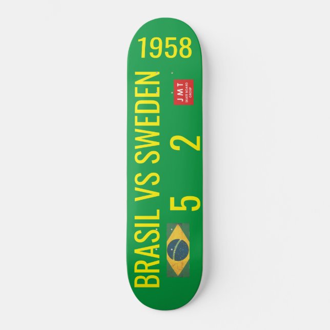 BRAZIL VS SCHWEDEN Skateboard (Vorderseite)