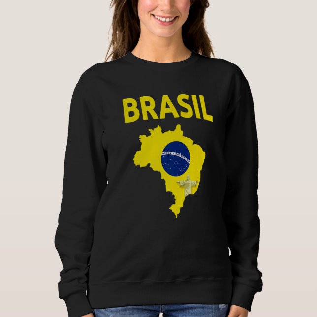 Brazilian Flag Idea For Men & Brasil Flag Sweatshirt (Vorderseite)