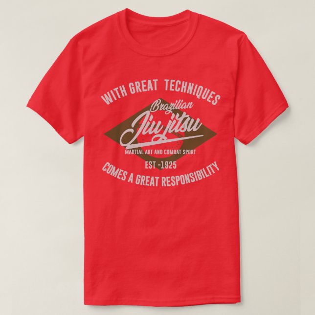 BRAZILIAN JIU JITSU ABZEICHEN T-Shirt (Design vorne)