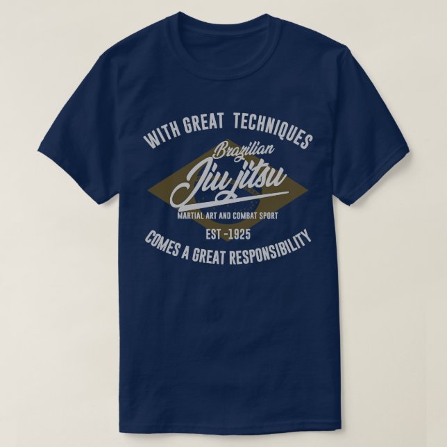 BRAZILIAN JIU JITSU ABZEICHEN T-Shirt (Design vorne)