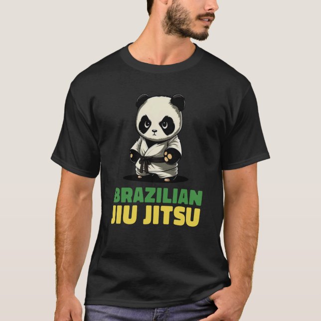 Brazilian Jiu Jitsu and Grappling Panda T-Shirt (Vorderseite)