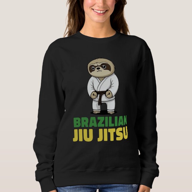 Brazilian Jiu Jitsu and Grappling Sloth Sweatshirt (Vorderseite)