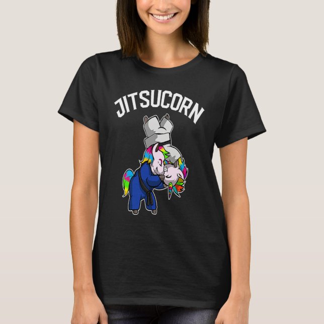 Brazilian Jiu Jitsu and Unicorn  BJJ and Grappling T-Shirt (Vorderseite)