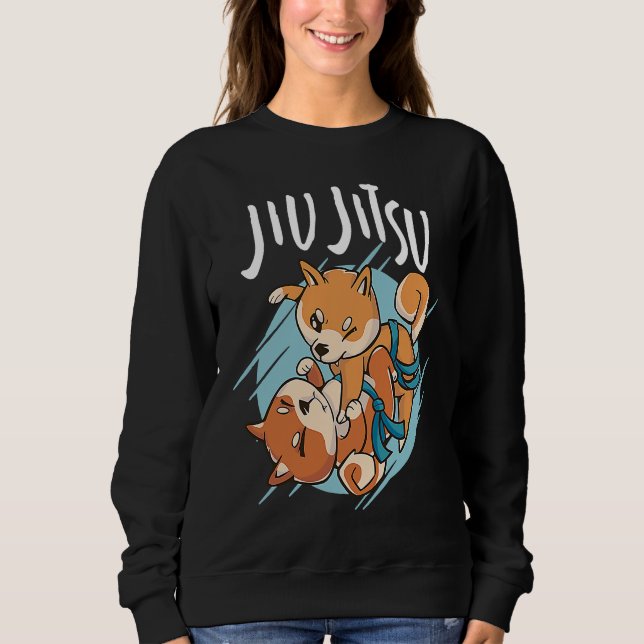Brazilian Jiu Jitsu corgis Sweatshirt (Vorderseite)