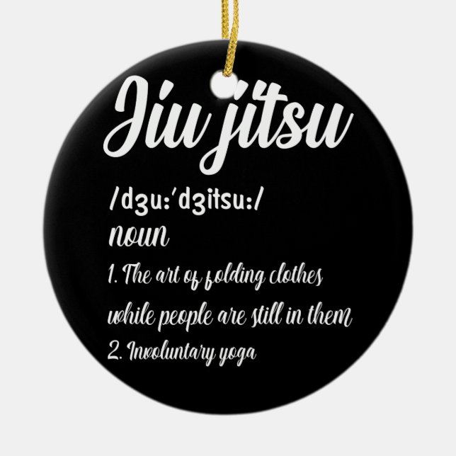 Brazilian Jiu Jitsu Definition Martial Art Combat Keramik Ornament (Vorne)
