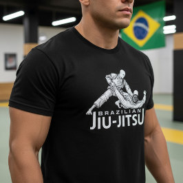 Brazilian Jiu-Jitsu Grappling Illustration T-Shirt