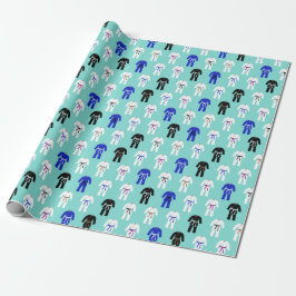 Brazilian Jujitsu Jiu Jitsu BJJ Pattern Geschenkpapier
