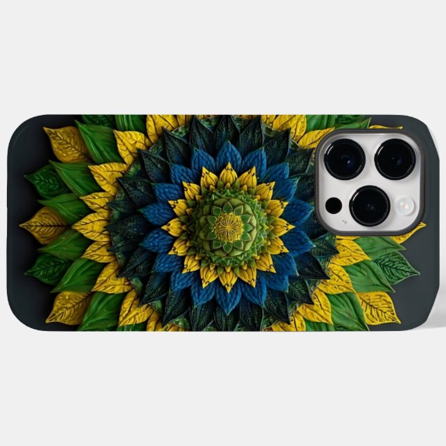 Brazilian Leaf Mandala - Phone Case (Rückseite (Horizontal))