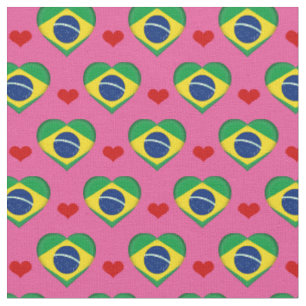 Brazilianische Fahne Red Heart mode Fabric/Brasili Stoff