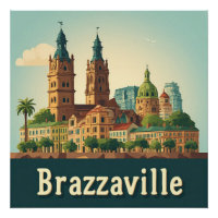 🏙️ Brazzaville Kathedrale Stadtansicht Urban