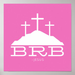 BRB Jesus Kreuz Calvary Religiös Ostern Christlich Poster