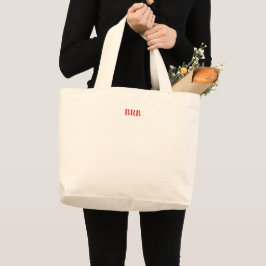 "BRB"-Leinwand-Tasche - Stilvoll und vielseitig Jumbo Stoffbeutel