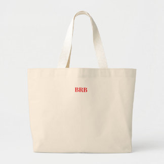 "BRB"-Leinwand-Tasche - Stilvoll und vielseitig Jumbo Stoffbeutel