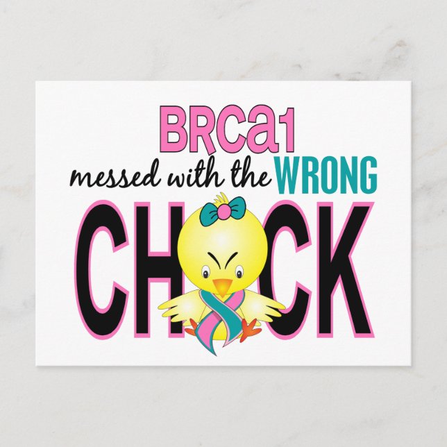 BRCA1 mit falschem Kick Postkarte (Vorderseite)