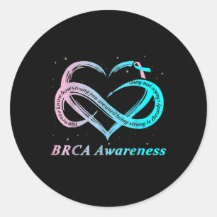 Brca Warrior Im Fine Breast Cancer Awareness Runder Aufkleber