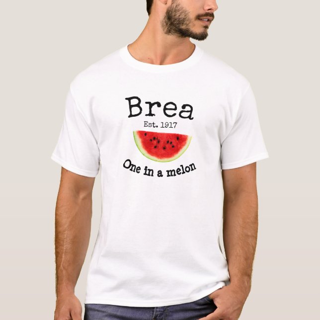Brea California "one in a melon" Shirt für Männer (Vorderseite)