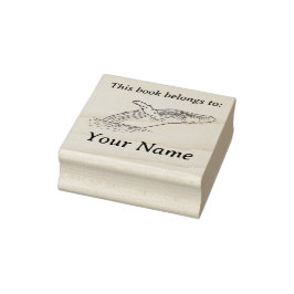 Breaching Whale Book Gummistempel