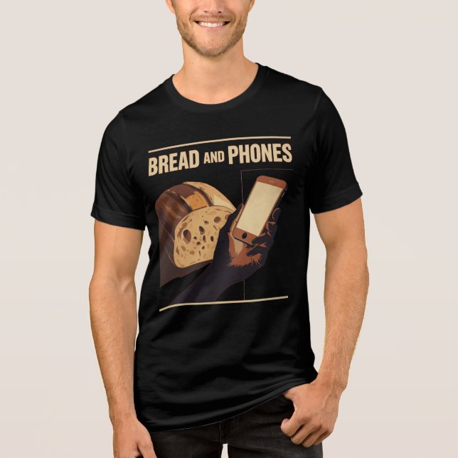 Bread and Phones – Modern Essentials Tri-Blend Shirt (Vorderseite)