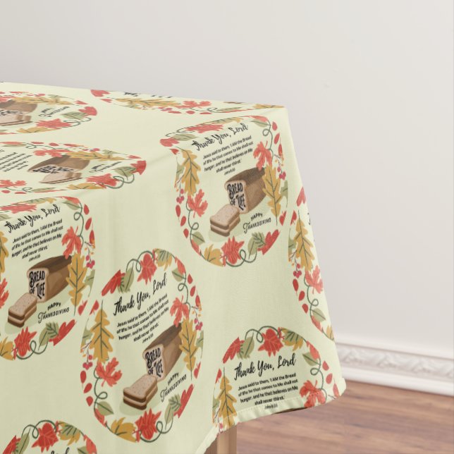 BREAD DES LEBENS Frohes Erntedankfest Tischdecke (Beispiel)