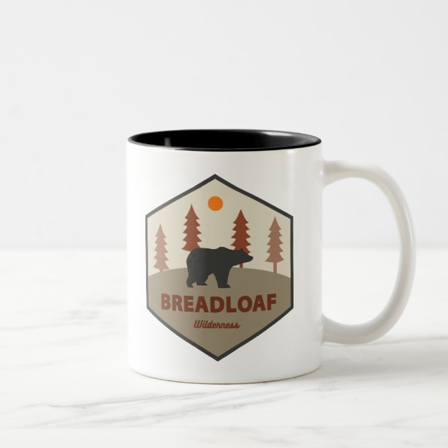 Breadloaf Wilderness Vermont Bear Zweifarbige Tasse (Rechts)