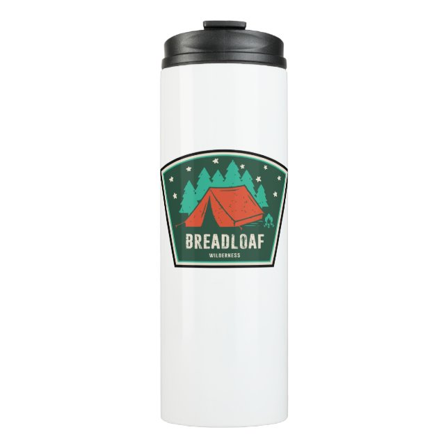 Breadloaf Wilderness Vermont Camping Thermosbecher (Vorderseite)
