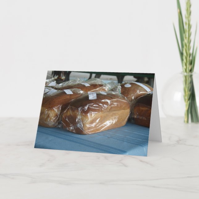 Breads für den Verkauf Karte (Vorderseite)