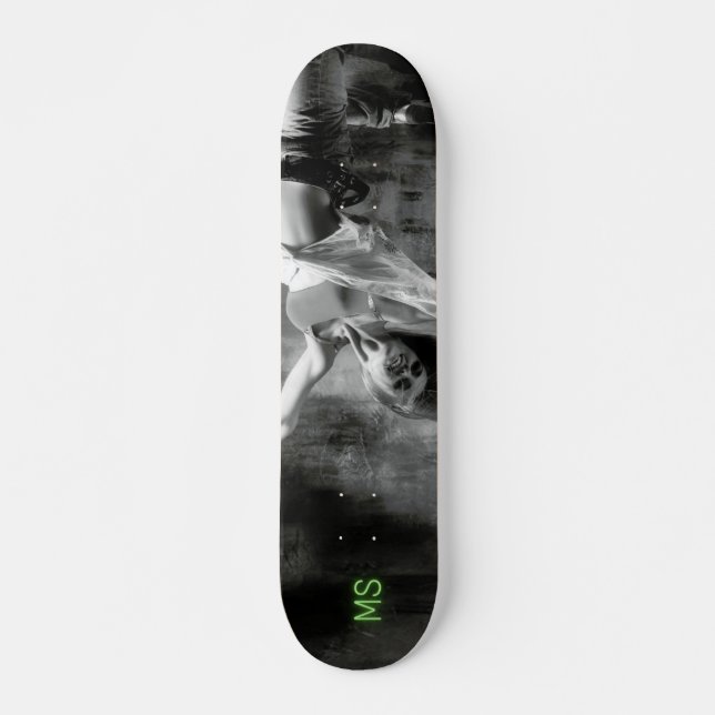 Break Dance Girl Design Skateboard (Vorne)