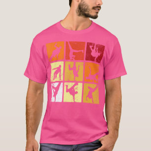 Break Dancing B-Boy Posen Retro Vintag Hip Hop Gi T-Shirt