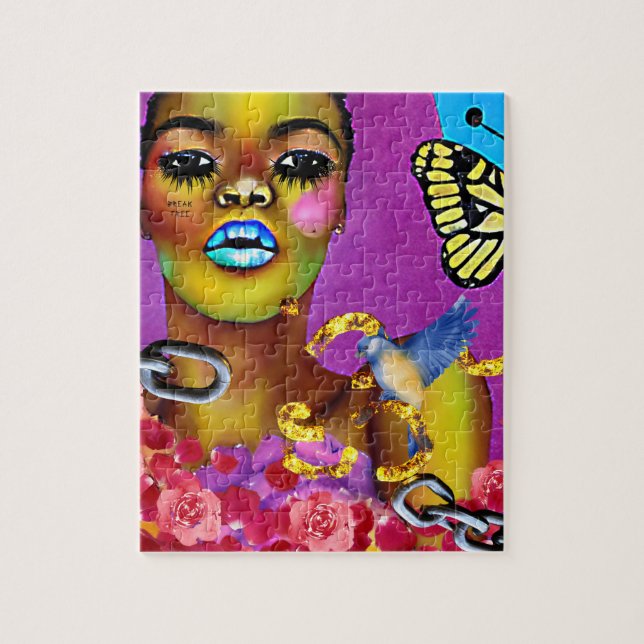 Break Free African American Woman Art (Vertikal)