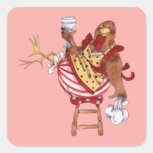 Break machen quadratischer aufkleber