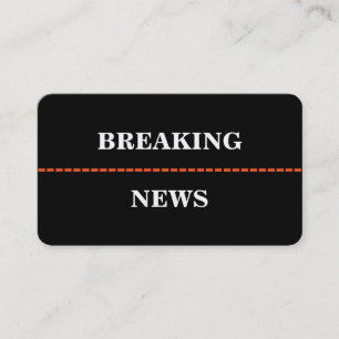 Break News Business Card Visitenkarte