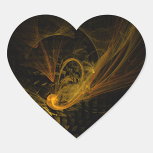 Break Point Abstrakt Art Heart Sticker