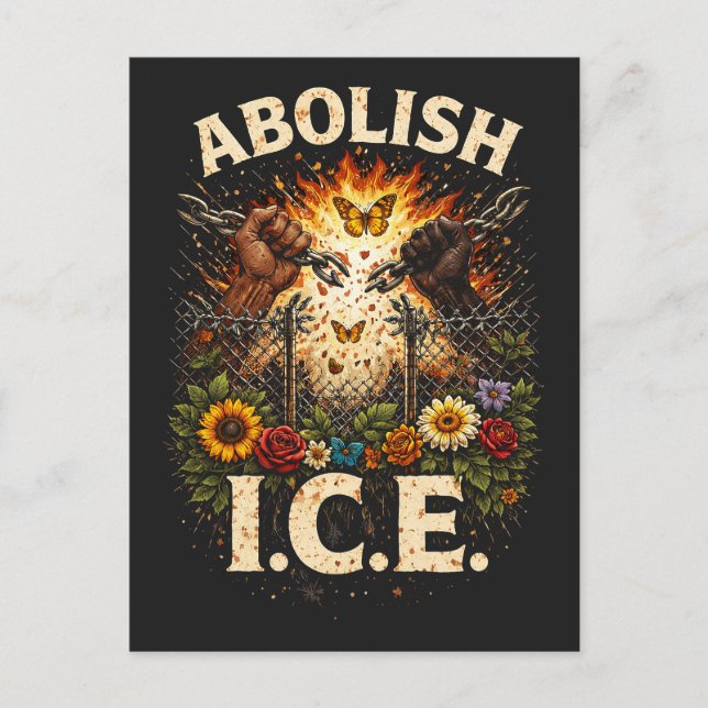 Break the Chains Postkarte (Vorderseite)