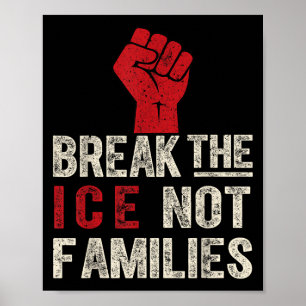 Break the Ice Not Families Protest Quote Shirt - H Poster