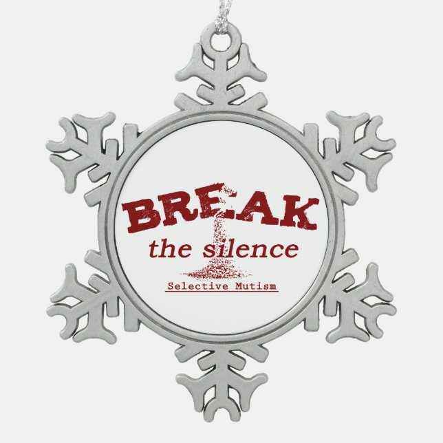 Break the Silence Keramik Ornament (Vorderseite)