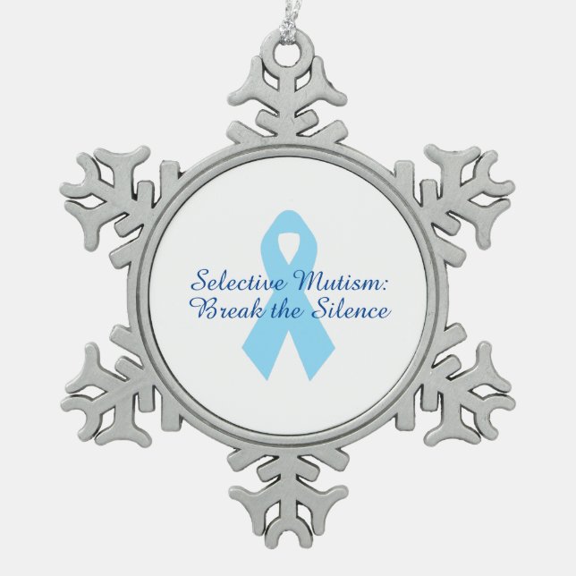 Break the Silence Ribbon Ornament (Vorderseite)