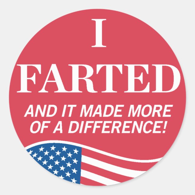 Break Wind over Voting Sticker (Vorderseite)