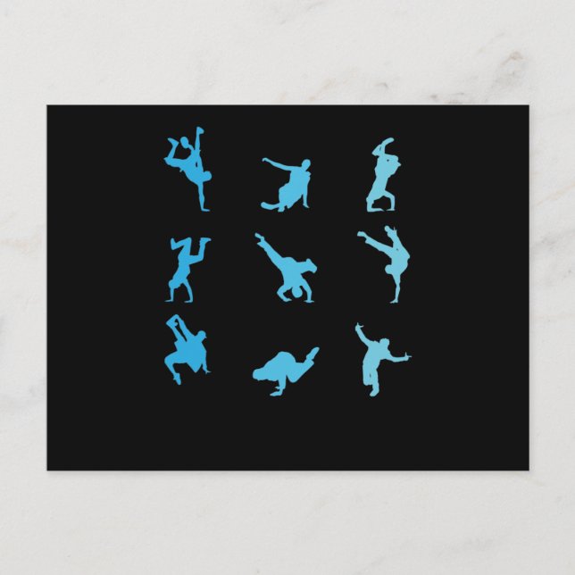 Breakdance Angesagt-Hop und Funk Tanz Battle Postkarte (Vorderseite)