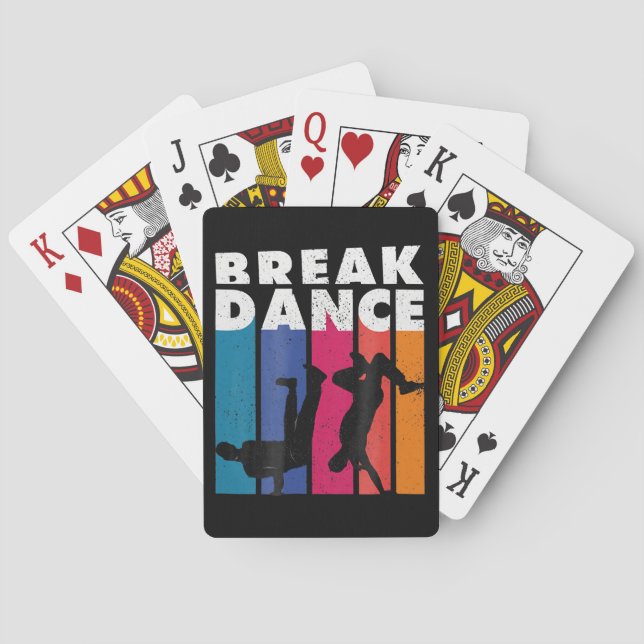 Breakdance - Breakdance 90s Hip Hop Hip Hiphop Spielkarten (Rückseite)