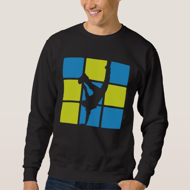Breakdance Breakdancer Breakdancing B-Boy-Tanz Tan Sweatshirt (Vorderseite)