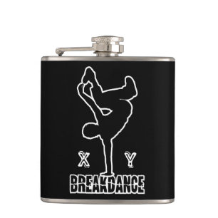 Breakdance custom monogram flask flachmann