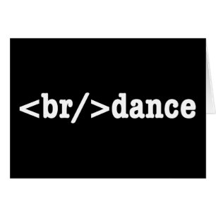 Breakdance HTML Code Grußkarte