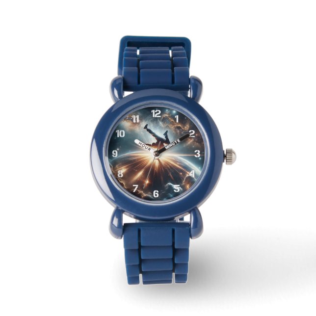 Breakdance meets Universe Armbanduhr (Vorderseite)