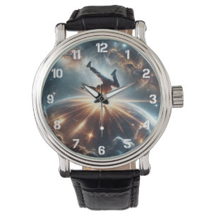 Breakdance meets Universe Armbanduhr