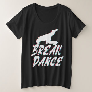 Breakdance Powermove für Street Dance Breakers Große Größe T-Shirt