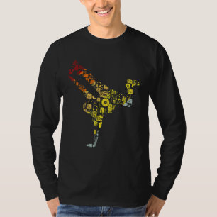 Breakdance-Silhouette Street Dance Breakdance 3 T-Shirt
