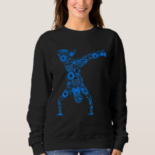 Breakdance Sillhouette Street Dance Breakdance 3 Sweatshirt