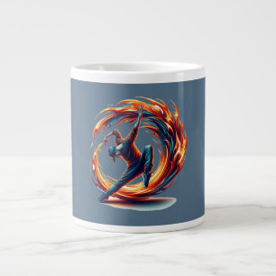 Breakdance Street Fire with Urban Energy Jumbo-Tasse